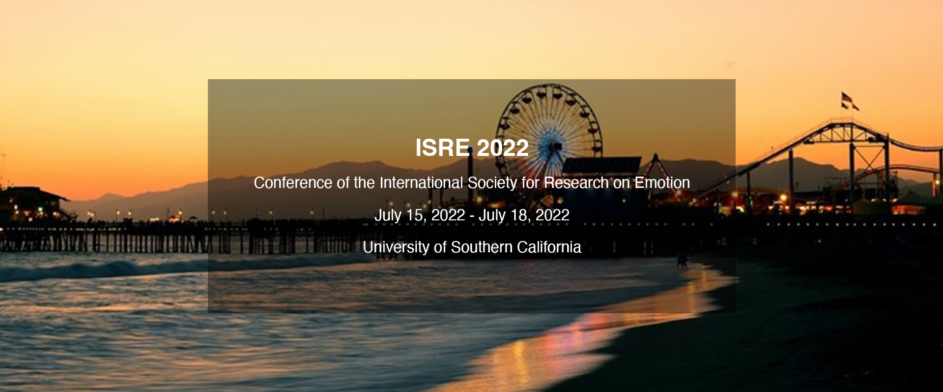 国际情绪研究协会会议(ISRE 2022)